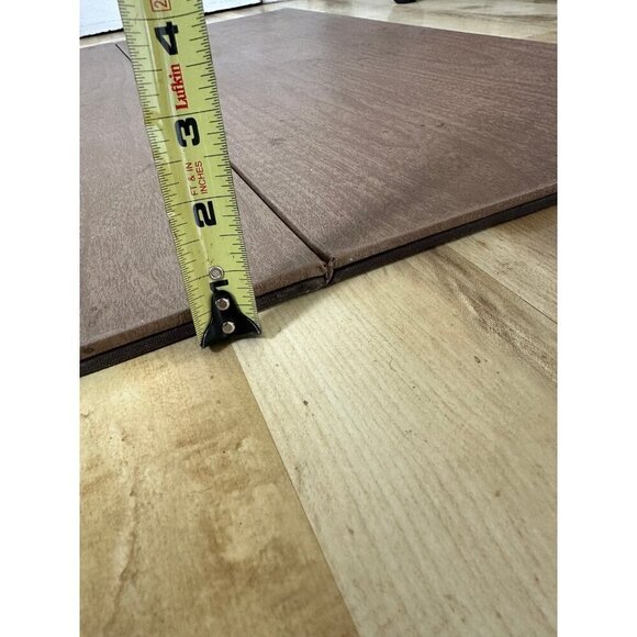 large Table Brown faux Wood Table Mat - Picture 4 of 12